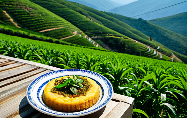 튀르키예 지역별 특색 있는 음식들 - Black Sea Cuisine**
"A vibrant display of northeastern Turkish cuisine. Focus on *mıhlama*, a chees...