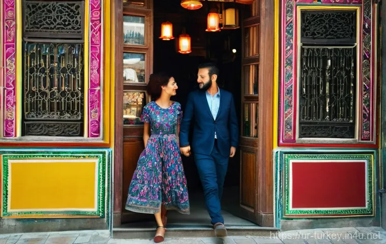 튀르키예의 사진 작가 추천 - **Prompt:** "A vibrant street photography scene in Istanbul, depicting a couple in their early 30s, ...