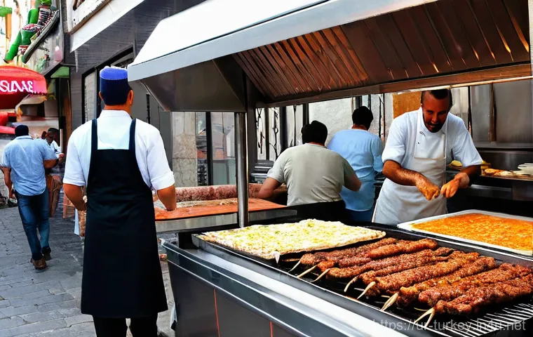 튀르키예의 독특한 음식 문화 - **Prompt:** A heartwarming scene of a traditional Turkish breakfast, known as "Kahvaltı," beautifull...