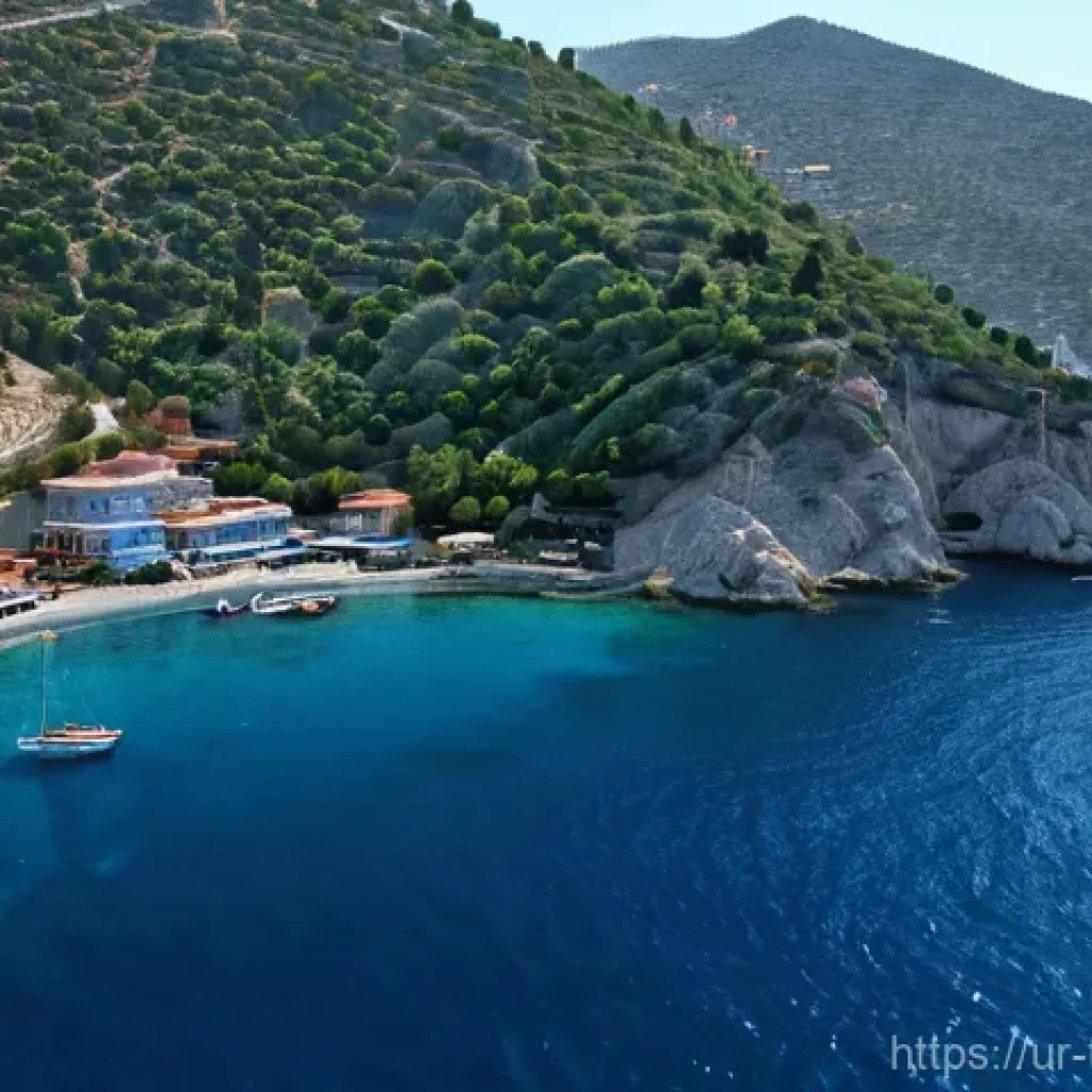 튀르키예의 해양 보호 정책 - Prompt 1: Serene Turkish Coastline with a Hint of Environmental Awareness**